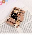Cute Cat Print Card Holder Kitten Large Capacity Mini Wallet Multi-Card Holder Small Card Case Campus Card Work ID Storage Bag.
