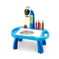 Children Learning Desk Trace and Draw Projector Art Drawing Board Projection Tracing Painting Table - blue. 