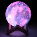 Coquimbo 16 Colors 3D Printing Moon Lamp With Remote Control Starry Sky Galaxy Light Built In Rechargeable  Night Lamp. 