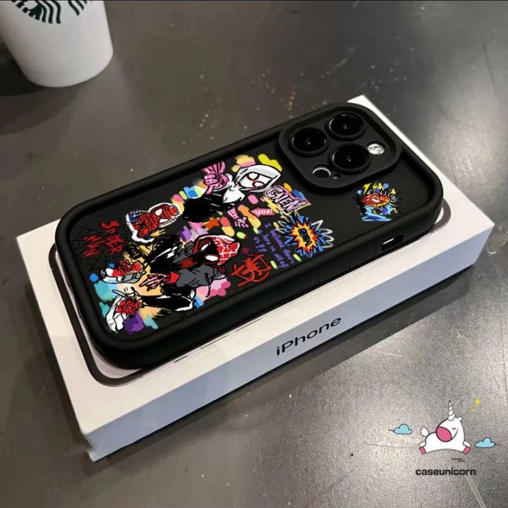 Angel%20Eye%20Trendy%20Brand%20MARVEL%20Spider-Man%20Couples%20Case%20For%20Redmi%2012%209%20A1%209T%209C%209A%2010C%2012C%2010A%20A2%20Note%2012%2011%209%208%2010s%2010%20Pro%20Max%20Mi%2011%2012%20Lite%20Poco%20M3%20X5%20C55%20Fashion%20Soft%20Cover%20-%20Image%204