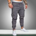 Men cargo pants Joggers Sweatpants Casual Male Sportswear Solid Multi-pocket Cargo Trousers Hop Harem Pants Slim.