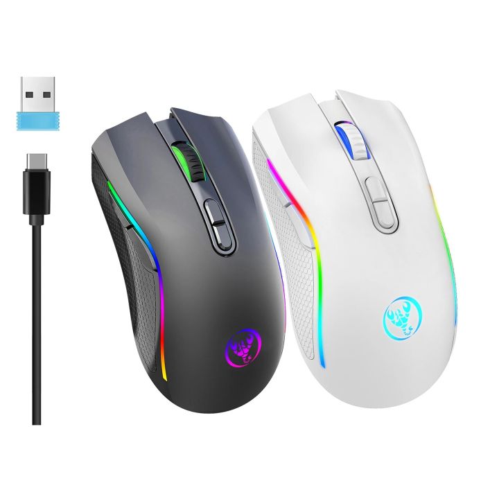 HXSJ%20Mouse%20T69%202.4G%20Wireless%20Mechanical%20Mouse%20RGB%20Gaming%20Mouse%20Ergonomic%20650mAh%207%20Programmable%20Buttons%204800DPI%20Mice%20for%20Gaming%20-%20Image%202