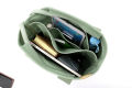 Japanese mille-feuille canvas shoulder handbag, student multi-compartment, large-capacity commuting, outing, small handbag, bag for women.