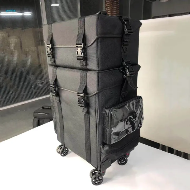 Makeup Trolley Case Multiuse Rolling Makeup Train Case for Tool