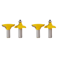 4 Pc 1/2 Inch Shank Entry Door for Long Tenons Router Bit Cutter Woodworking Bits Tenon Cutter for Woodworking.