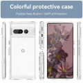 lthmy case for Pixel 7 Pro Transparent Hard Back with Shockproof Enhanced Side Bumper Phone Cover. 