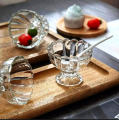 Crystal Clear Glass Ice Cream/Dessert Bowl Set (6 Pieces) OLiLA N008. 