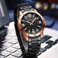 CRRJU 5003 Mens Gold Stainless Steel Watches Luxury Quartz Wrist Watch Men Business Casual Watch relogio masculinon.