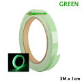 3M x 1cm Blue/Green/Orange Luminous Tape Self-adhesive Glow in the Dark Fluorescent Safety Sticker Tapes. 
