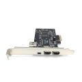 PCI-E 1X IEEE 1394A 4 Port(3+1) Firewire Card Adapter For Desktop PC A06 21 Replacement. 