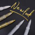1/3Pcs High-gloss Gold Silver White Painting Graffiti Pens Waterproof Ink Acrylic Markers. 