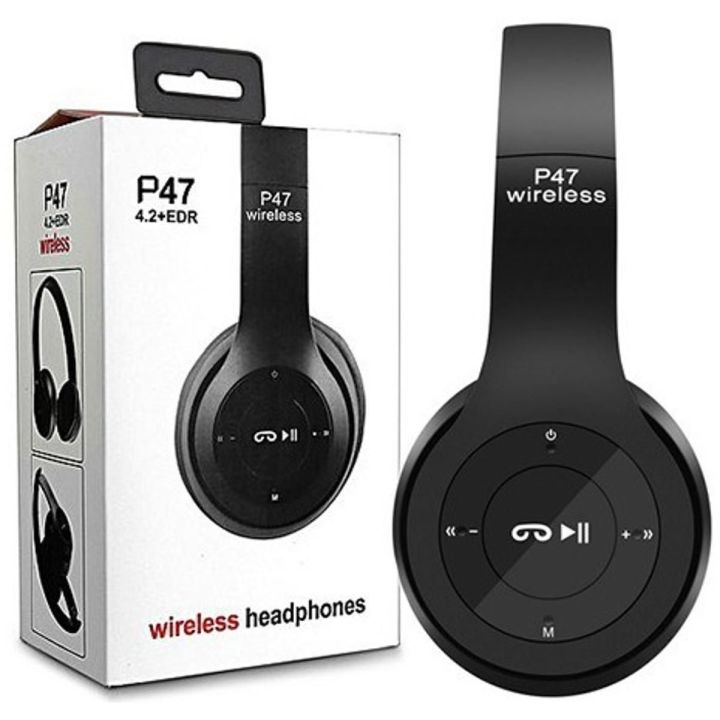 Premium Quality - P47 Wireless Bluetooth Headphone - 4 colour - Headphone - Signifying Quality - Simple to Use