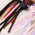 【Bestseller Alert】 Solid Color Hair Clips For Girls Double Layer Ribbon Ponytail Clip Braided Long Ribbon Hair Barrettes Hair Accessories Gift Nicle.