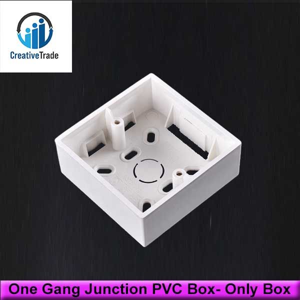 One Gang Junction PVC Box- Only Box