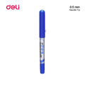 Deli Think Q200 Roller Pen Smooth Writing - Black / Blue Ink. 