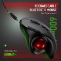 Wireless trackball mouse rechargeable 2.4G bluetooth dual-mode luminous mouse for notebook.