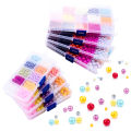 1Set/box ABS Imitation Pearl Beads Plastic Spacer Beads For DIY Jewelry Making. 