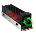 M.2 SSD PCI-E NVMe Heat Sink M2 2280 Solid State Hard Disk Cooling Thermal Pad Demoo. 