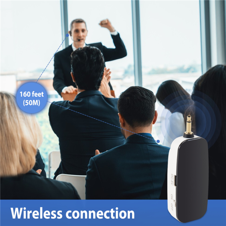 New%202%20in%201%20Handheld%20UHF%20Wireless%20Microphone%20Professional%20Head-Wear%20Mic%20Volume%20Amplifier%20for%20Speech%20Teaching%20-%20Image%203