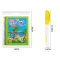 Reusable Children Magic Water Book Baby Early Education Toys Magical Drawing Coloring Books with Pen Set for Kids Montessori Toy.