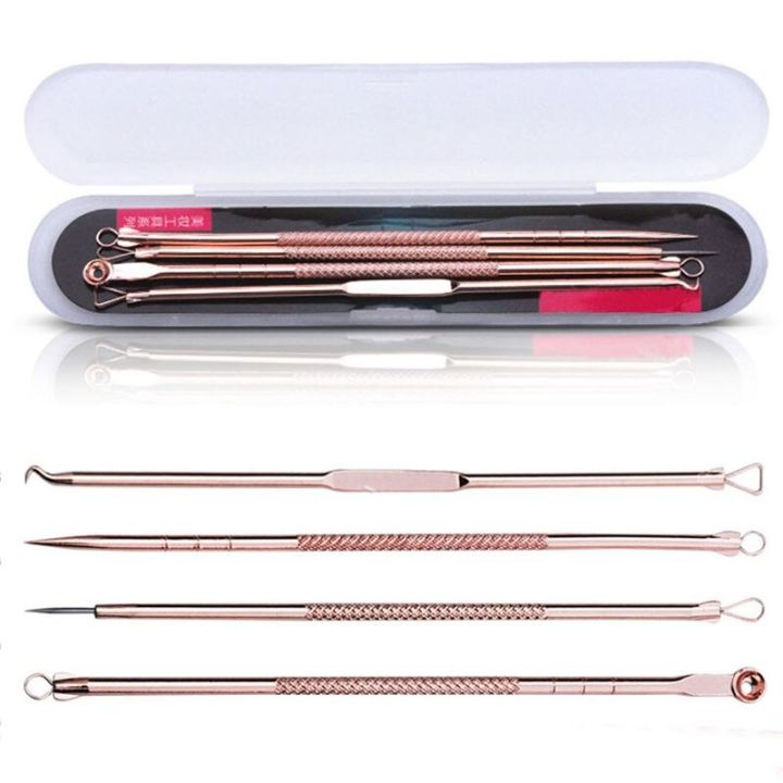4pcs/set%20Blackhead%20Comedone%20Pimple%20Blackhead%20Remover%20Tool%20Spoon%20for%20Face%20Skin%20Care%20Tool%20Acne%20Removal%20Needles%20Facial%20Pore%20Cleaner%20-%20Image%204