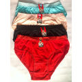 Ladies Underwear Full Cotton Breathable Multicolor Womans Knickers Panty - (4 Pack ) - Penty - Panty. 