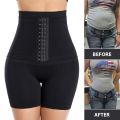 Women's Tummy Control with Buckle Shapewear Panties High Waist Trainer Female Slimming Body Shaper Shorts Large Size.