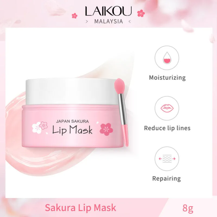 %E3%80%BD%EF%B8%8F%20LAIKOU%20Japan%20Sakura%20Lip%20Mask%20Diminishing%20Lip%20Lines%20Cherry%20blossoms%20Remove%20Wrinkle%20Cream%20Repairing%20Smoothing%20Lip%20Balm%208g%20-%20Image%204