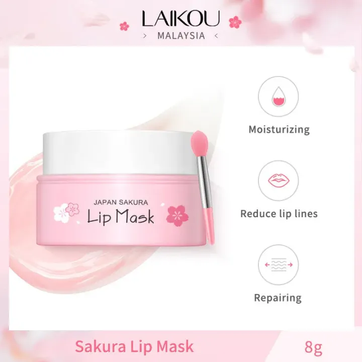 %E3%80%BD%EF%B8%8F%20LAIKOU%20Japan%20Sakura%20Lip%20Mask%20Diminishing%20Lip%20Lines%20Cherry%20blossoms%20Remove%20Wrinkle%20Cream%20Repairing%20Smoothing%20Lip%20Balm%208g%20-%20Image%204