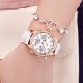 Women Watches LIGE Luxury Brand Girl Quartz Watch Casual Leather Ladies Dress Watches Women Clock. 
