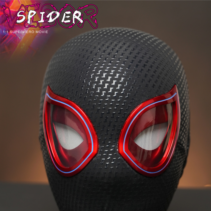 Miles%20Spiderman%20Cosplay%20Headgear%20Mascara%20Moving%20Eyes%20Electronic%20Mask%20Spider%20Man%201:1%20Remote%20Control%20Toys%20For%20Adults%20Kids%20Giftcosplay%20-%20Image%204