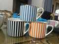 Porcelain ceremic cup with Gloden stripe 1 pc. 
