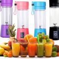 Mini USB Rechargeable Portable Electric Fruit Juicer 6 blades- Smoothie Maker - Blender. 