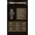 NAVIFORCE NF8023 Chocolate PU Leather Analog Watch For Men - Black & Chocolate.