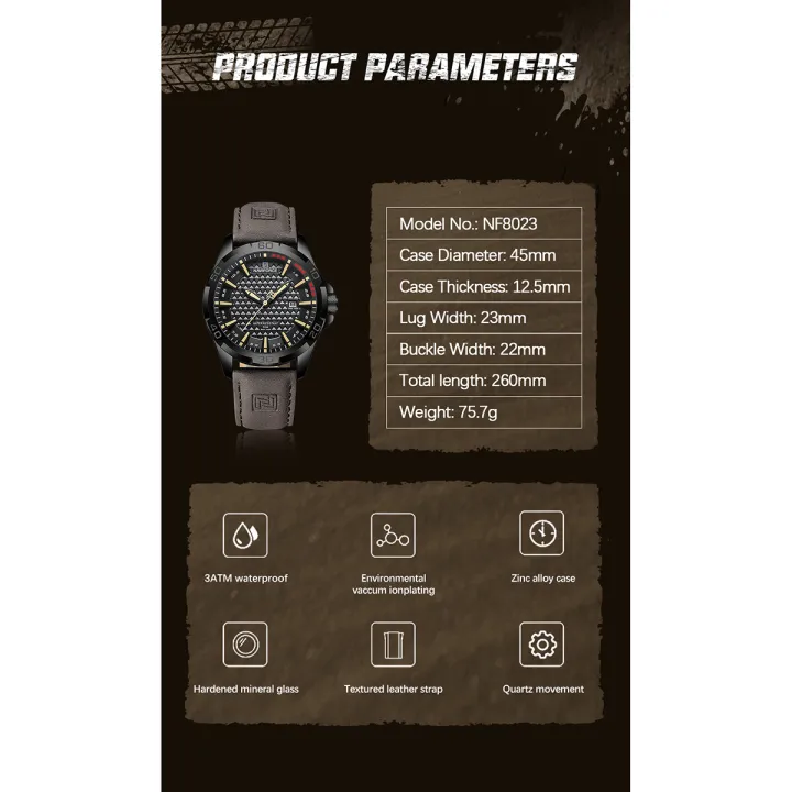 NAVIFORCE%20NF8023%20Chocolate%20PU%20Leather%20Analog%20Watch%20For%20Men%20-%20Black%20&%20Chocolate%20-%20Image%205