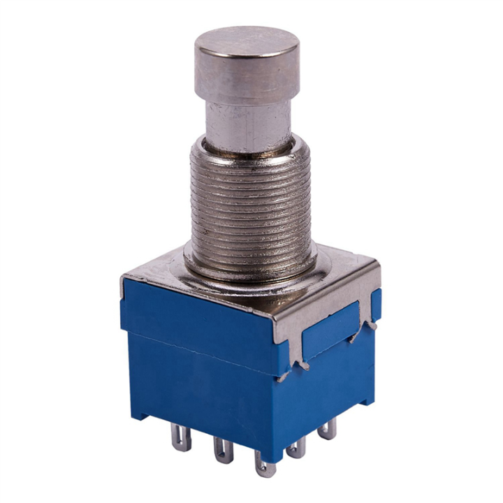 5X%20Guitar%20Effects%209-Pin%20Latching%20Stomp%20Pedal%20Footswitch%20Foot%20Switch%20Blue%20-%20Image%206