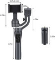 F6 3 Axis Gimbal Handheld Stabilizer Cellphone Action Camera Holder Anti Shake Video Record Smartphone Gimbal For Phone.