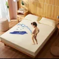 Safe Waterproof Washable bed sheet Urine Mat full bed Multicolor.