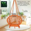 Premium Cotton Rope Swing/Jhula – Portable Indoor & Outdoor Swing for Adults & Kids, 100kg Capacity.