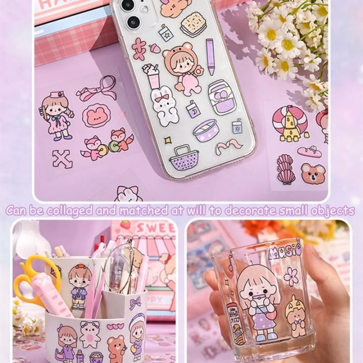 Kawaii%20100%20Hand%20Account%20Stickers%20Note%20Gift%20Box%20Children's%20Girl%20Cute%20Tape%20Stickers%20Cut-free%20Waterproof%20Decorative%20Stickers%20Set%20-%20Image%205