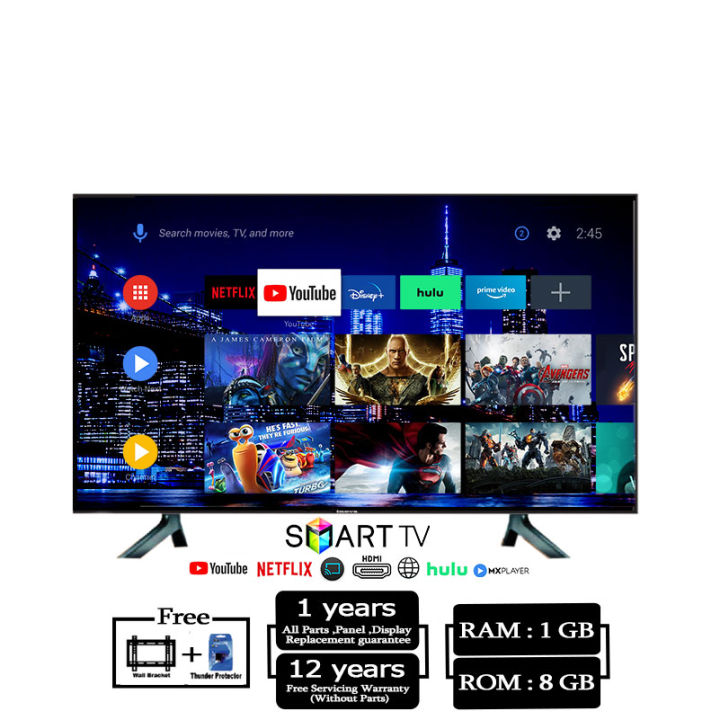 INOVA 24 Inch 4K Supported ( Ram 1 gb Rom 8 gb ) Android Smart Television Wi-Fi HD Led Tv 4k Supported