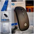 HP W10 Wireless Bluetooth Mouse, Rechargeable Dual Mode LED Mouse (Bluetooth 5.2 & USB Receiver) Portable Silent Mouse, for Laptop/Desktop/Tablet/Bluetooth Mouse. 