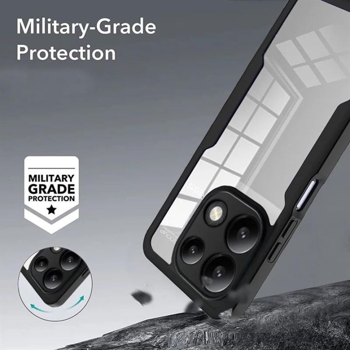 Phone%20case%20Xiaomi%20Poco%20M6%20Pro%204G%20Poco%20M6Pro%20Poco%20M%206%20Pro%20M6Pro%204G%20Transparent%20Protector%20with%20Mobile%20phone%20Film%20Cover%20Double%20Protect%20shield%20Full%20Cover%20Armor%20Cover%20cases%20-%20Image%205
