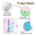 A5 Rainbow Soft PVC Notebook Binder Clear Soft PVC Notebook Cover.