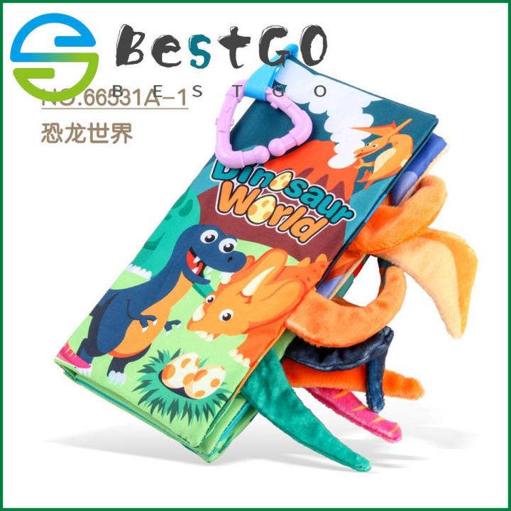 Baby jungle tail cloth book with ringing paper can not be torn baby soft book enlightenment early education toy