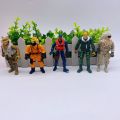 10cm many styles of soldier mode plastic action figure doll toy character Flexible figurines children kids collection toys.