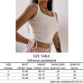 Sweetown Summer New Contrast Color Tank Top Women Casual Fitness Clothing Off Shoulder Strapless Crop Top Camisole.