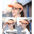 Women's Sun Visors Long Brim Thicker Sweatband Adjustable Sport Visor Hat. 