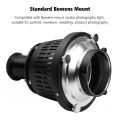 Bowens Mount Optical Snoot Conical Focalize Condenser Art Special Effects Shaped Beam Light Cylinder - black. 