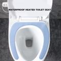 Toilet Heating Seat Soft Comfortable PVC Leather Warm Toilet Seat Cover Pad Universal Waterproof Re-washable Bathroom Seat Pad. 